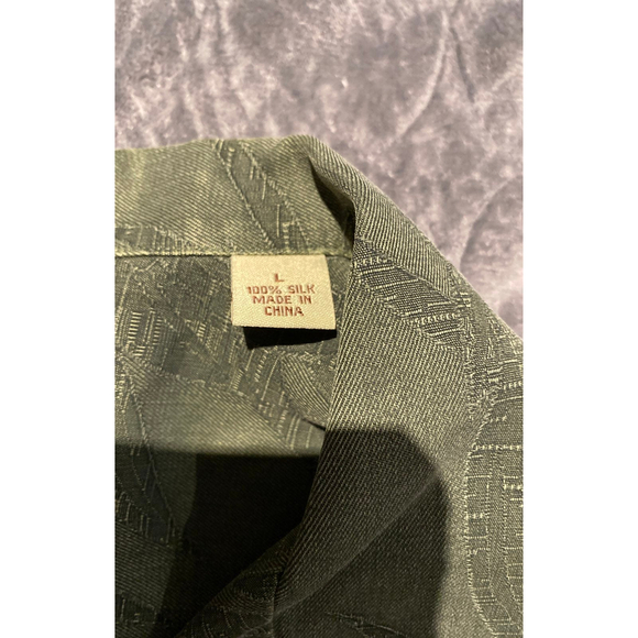 Tommy Bahama Men's Relax Button Front Silk Shirt Size Large - Picture 7 of 9